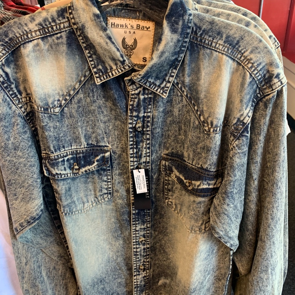 Light blue button down shirt